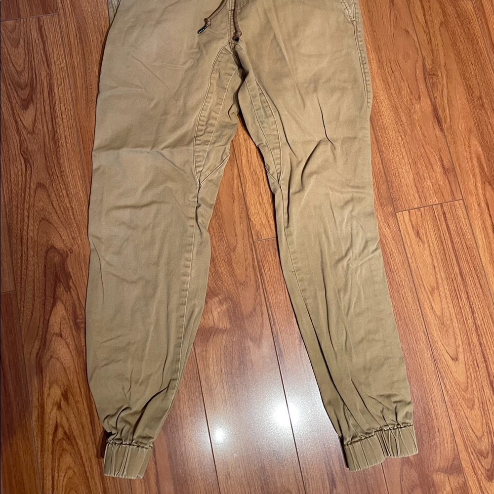 Aeropostale Mens Khaki Jogger Size Small